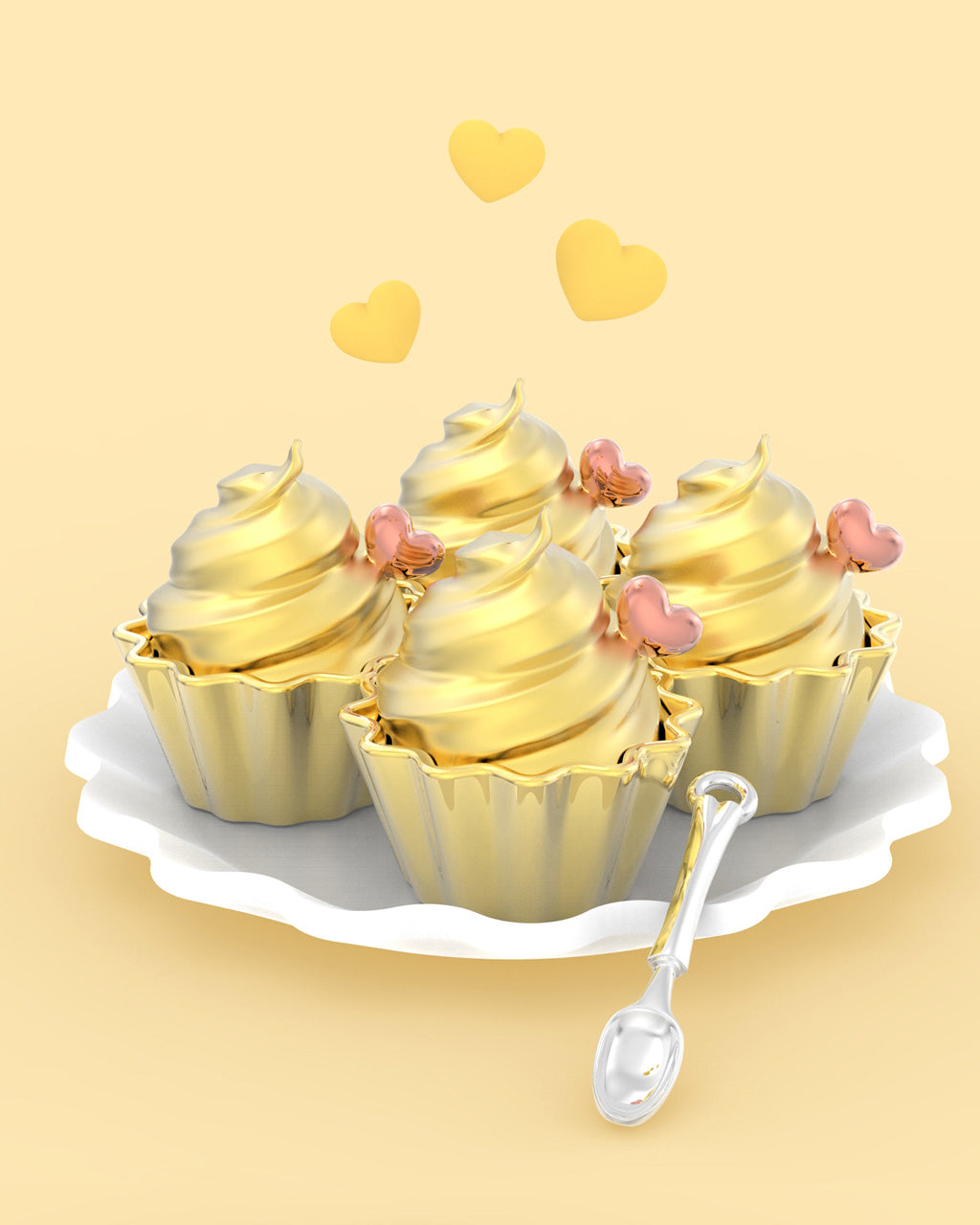 Metalmorphose Cupcake Anahtarlık-Anahtarlık-Metalmorphose-NowShopFun