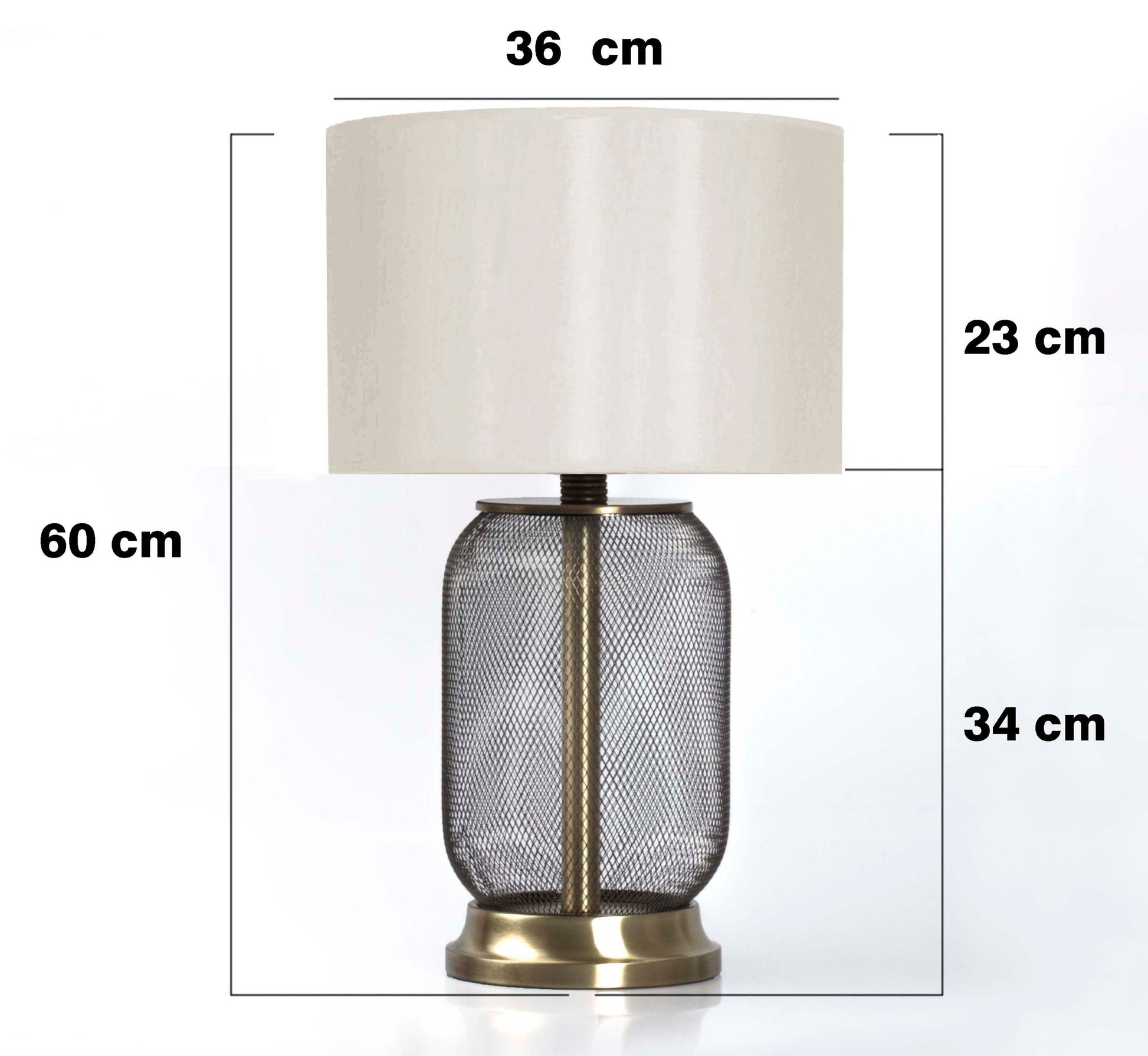 Metropolitan Eskitme Altın Metal Abajur