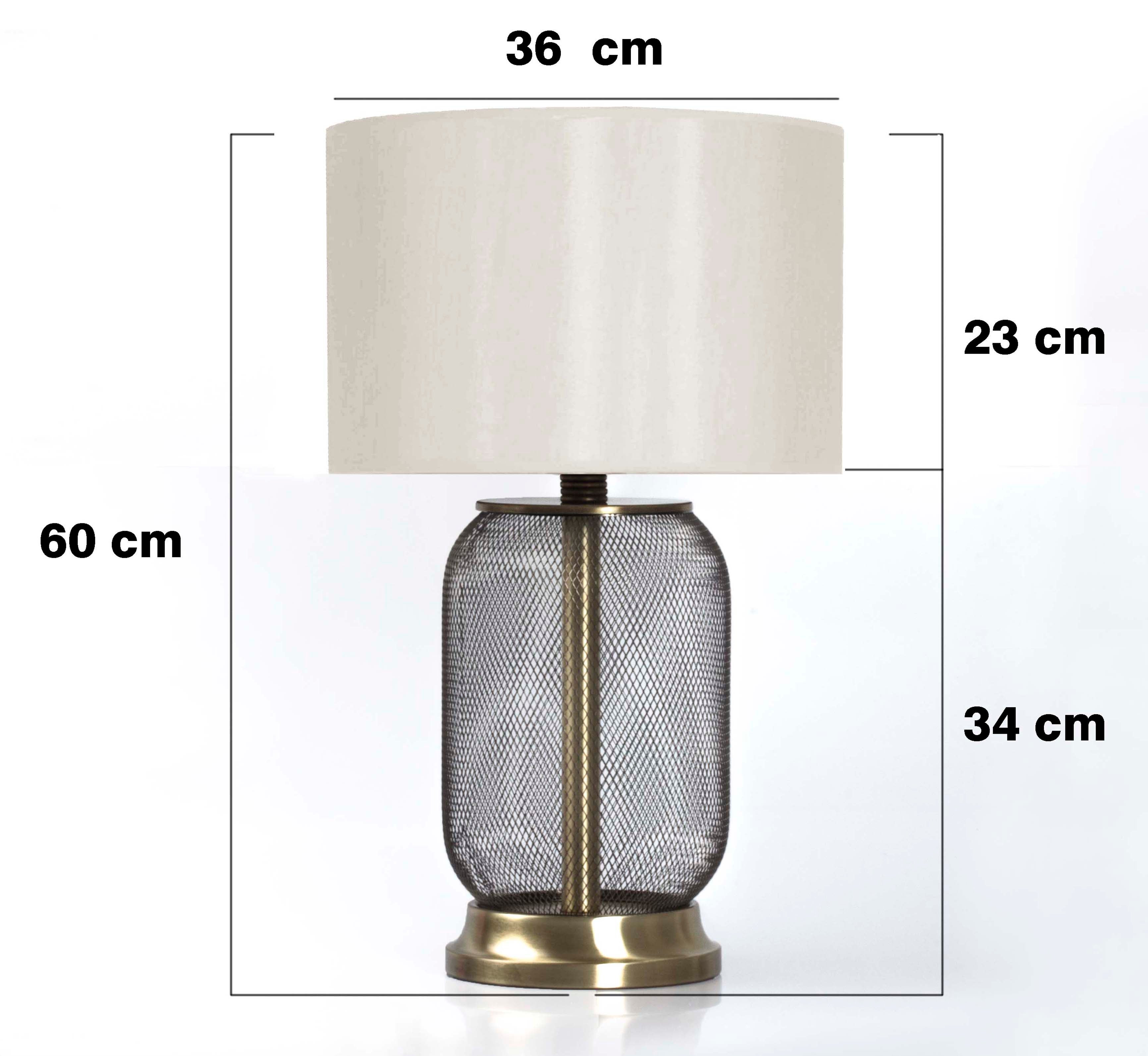 Metropolitan Eskitme Altın Metal Abajur