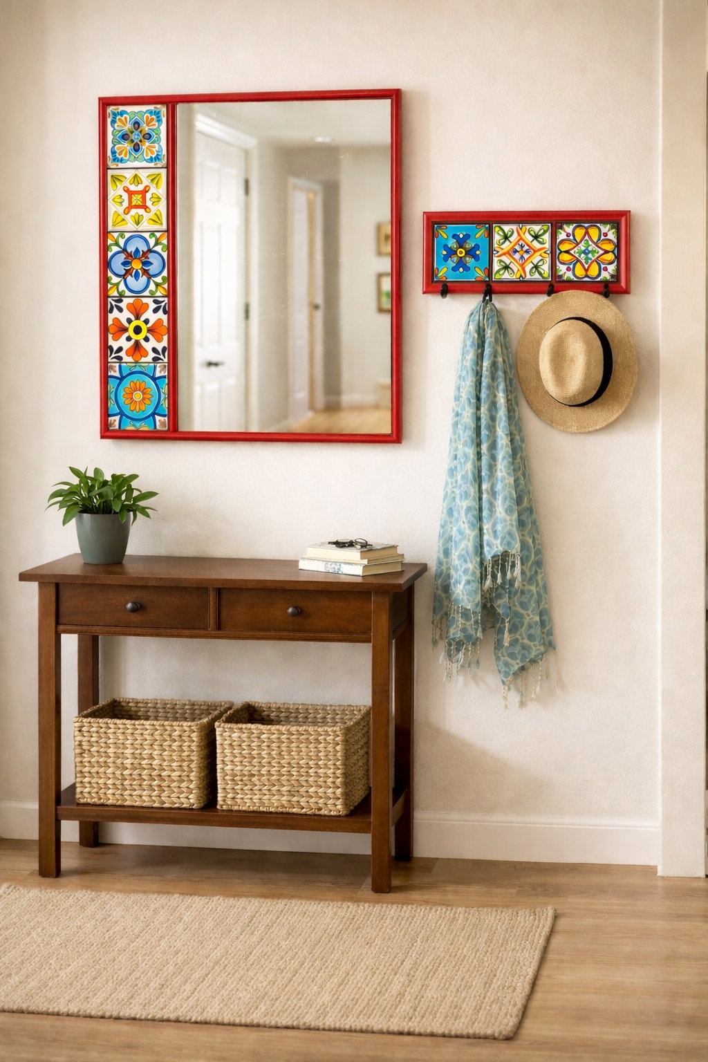 Mexican Ayna Ve Askılık Seti