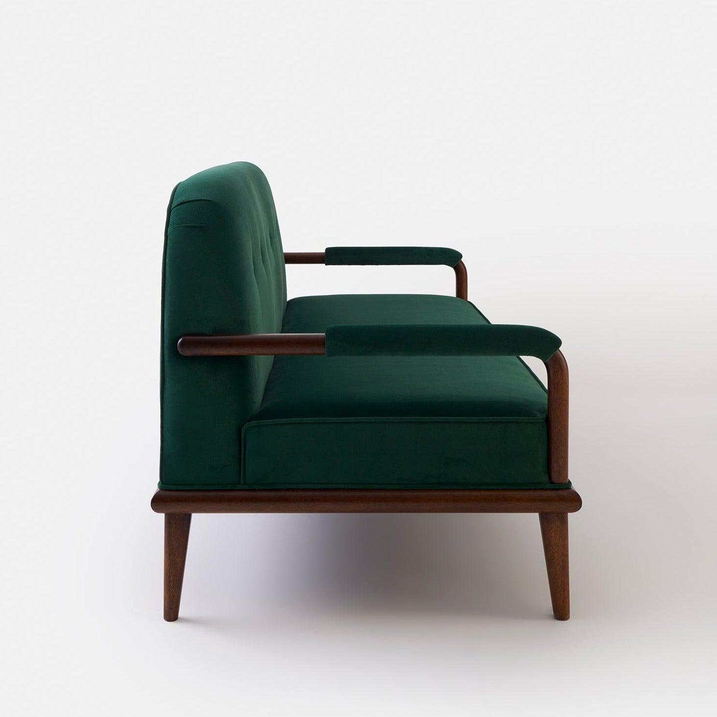 Midori Yeşil Kadife Kanepe