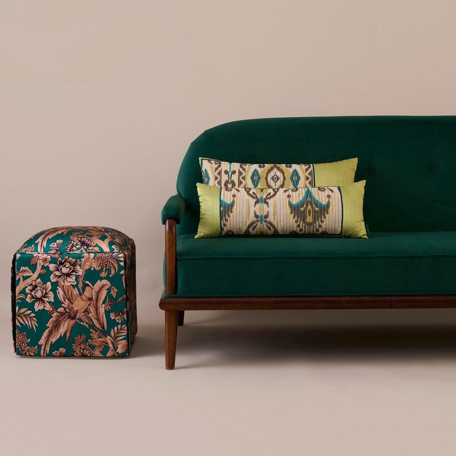 Midori Yeşil Kadife Kanepe