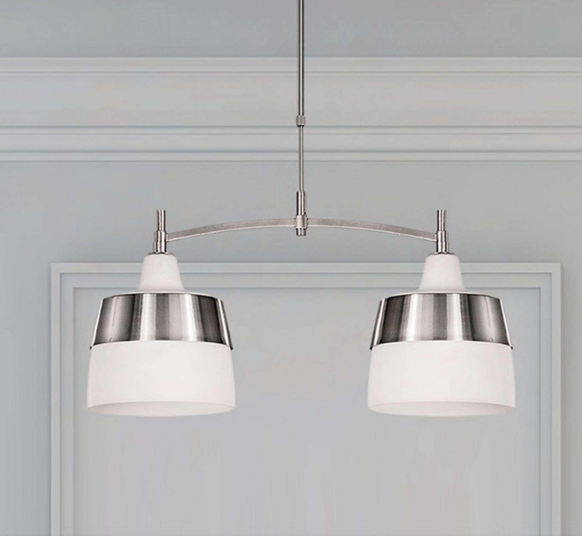 Mika Sarkit 2l Opal-Chrome Ø81x116 E27 2x20w