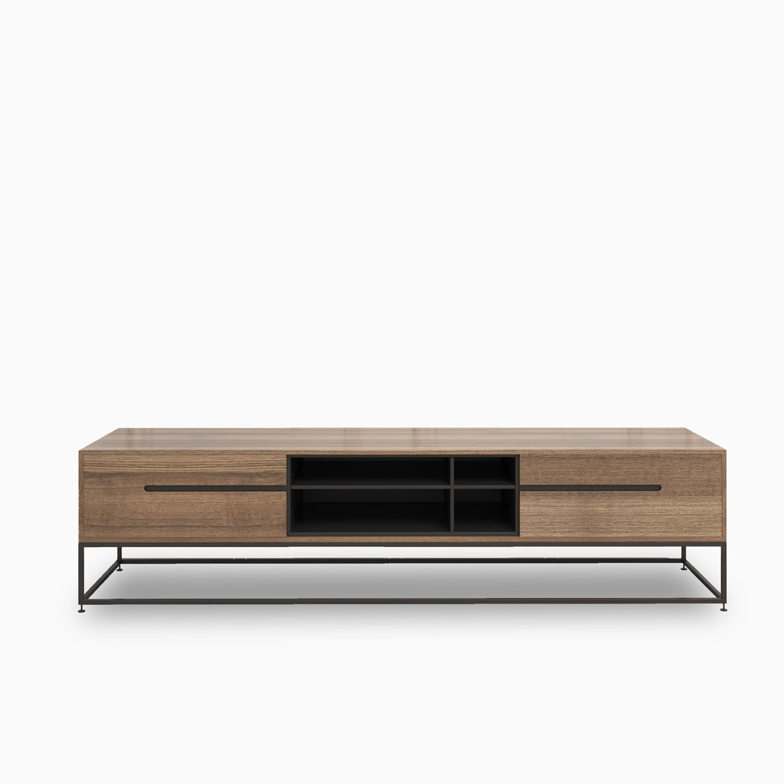 Milas Kahverengi Ahşap Tv Sehpası