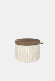 Minder Hakiki Deri Puf-Puf-Muuf-40-Krem-NowShopFun