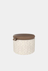 Minder Hakiki Deri Puf-Puf-Muuf-50-Krem-NowShopFun