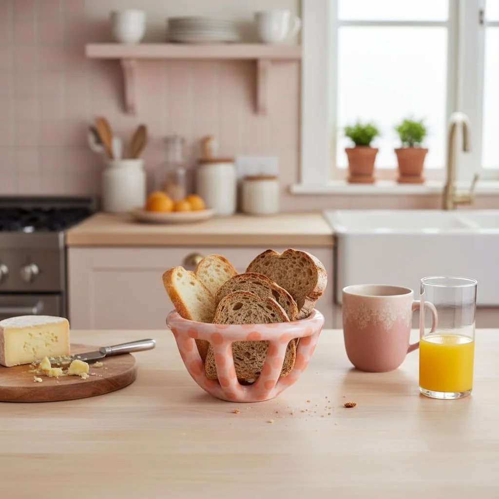 Mini Benekli Seramik Sepetler