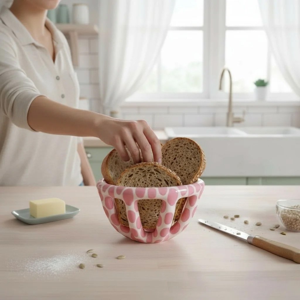 Mini Benekli Seramik Sepetler