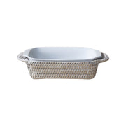 Mini Dikdörtgen Rattan Fırın Kabı