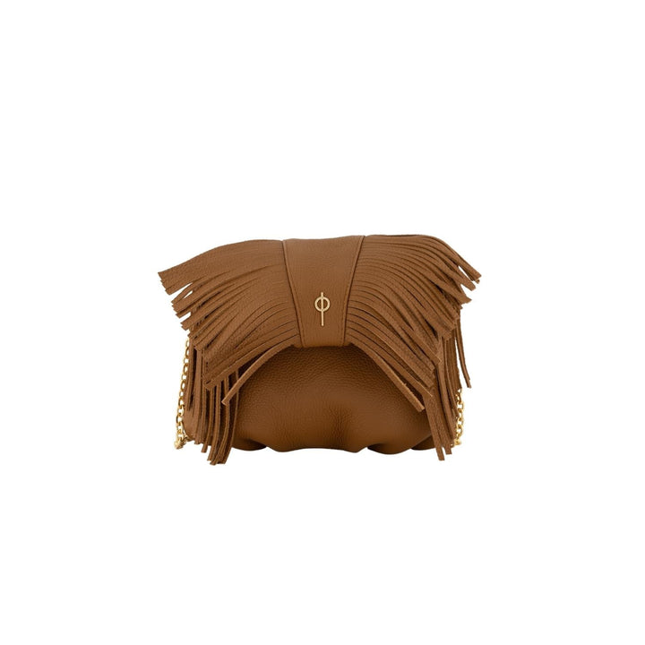 Mını Frınge Leda Omuz Çantası & Clutch-Clutch-Otrera-Taba-NowShopFun