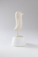 Mini Hope Bird Mat Ekru Saten Beyaz Stand Dekoratif Obje
