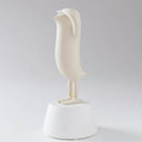 Mini Hope Bird Mat Ekru Saten Beyaz Stand Dekoratif Obje