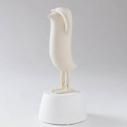 Mini Hope Bird Mat Ekru Saten Beyaz Stand Dekoratif Obje