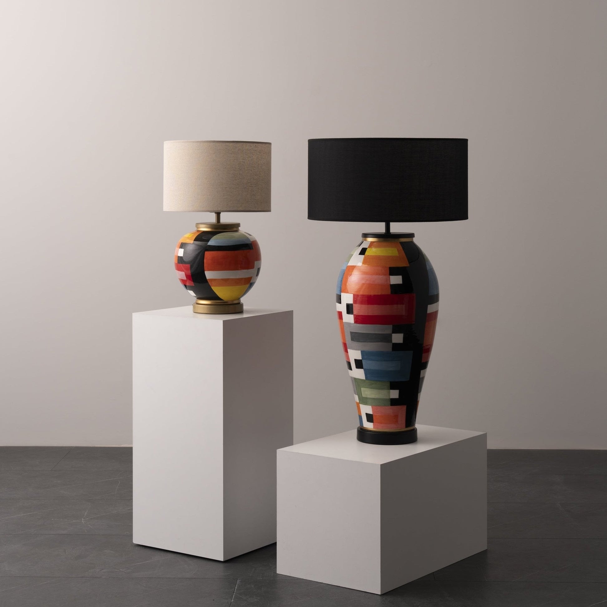 Mini Miro El Yapımı Seramik Abajur-Abajur-Pinot Interior-NowShopFun