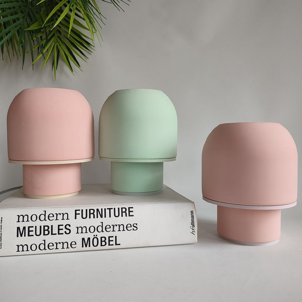 Mini Pink & Mint Mantar Abajur