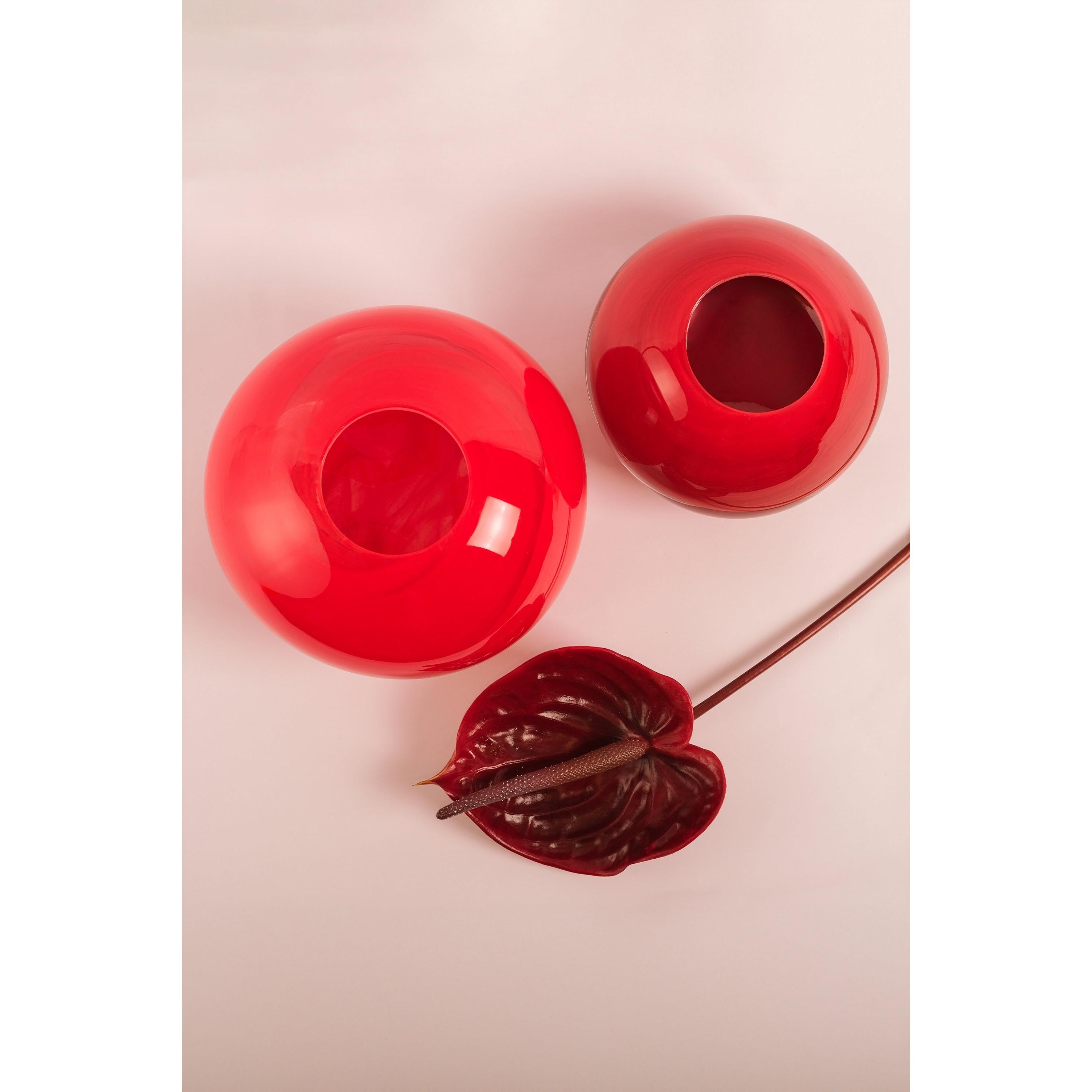 Mini Red Dahlia Vazo