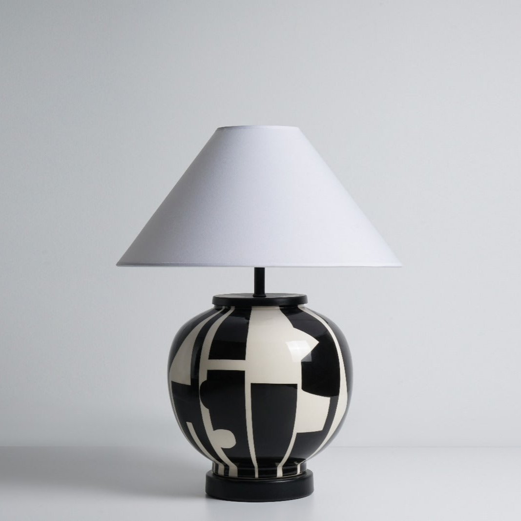 Mini Rome El Yapımı Seramik Abajur-Abajur-Pinot Interior-NowShopFun