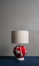Mini Rome El Yapımı Seramik Abajur Kırmızı-Abajur-Pinot Interior-NowShopFun