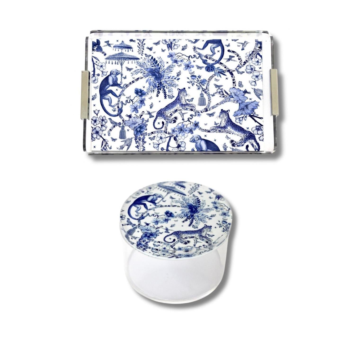 Mini Servis Seti - Bleu Blanc Lovers