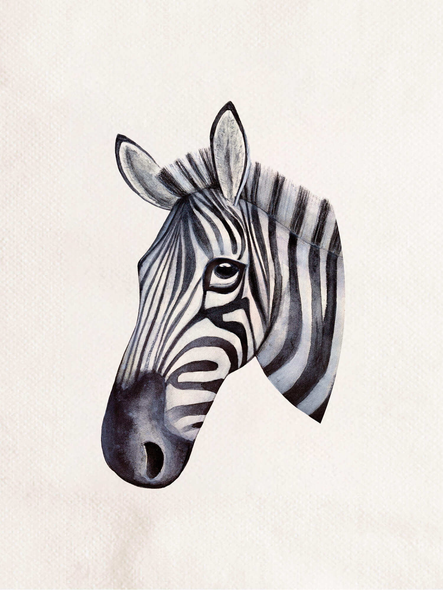 Minimal Hayvan Tabak - Zebra