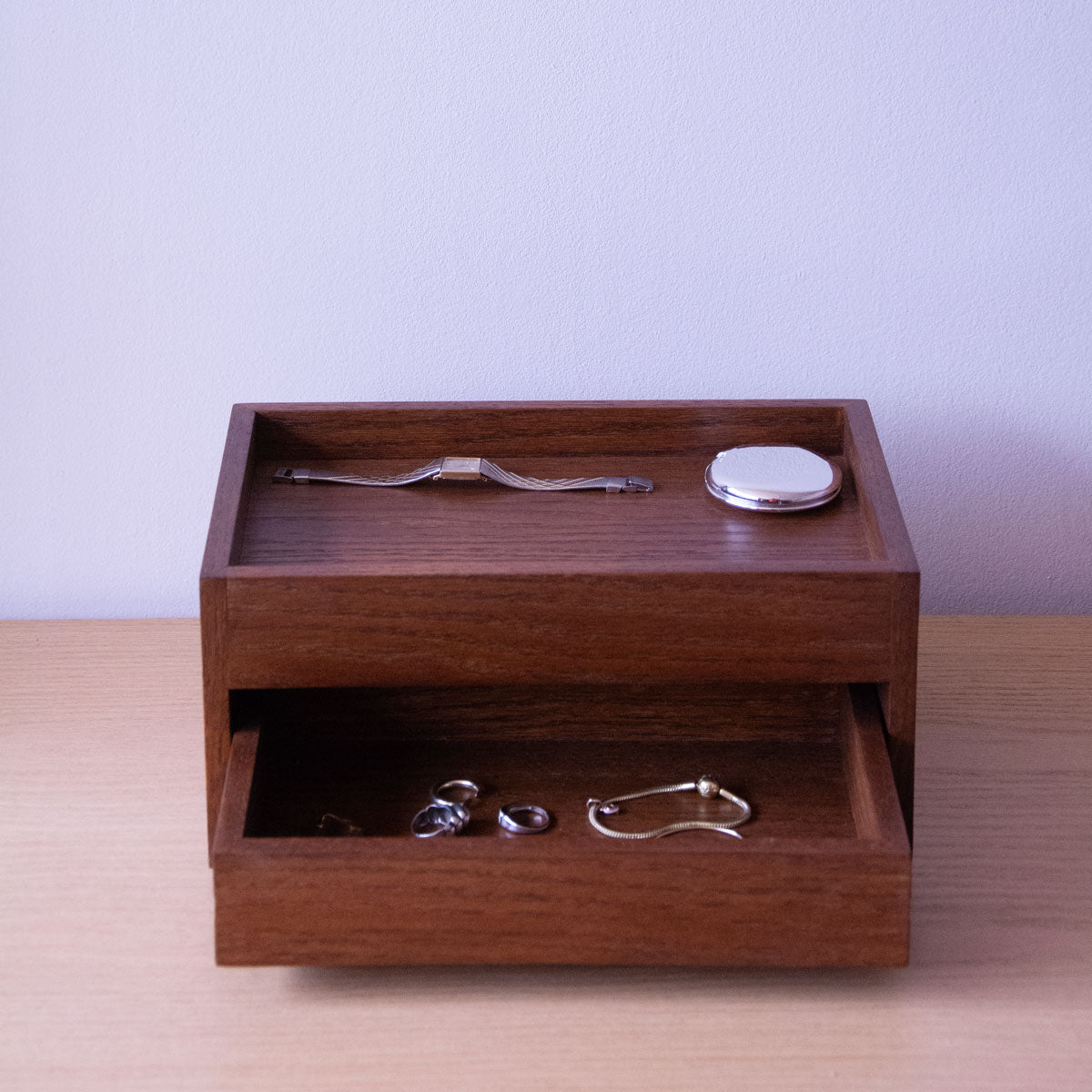 Paramaribo Meşe Organizer Takı Kutusu