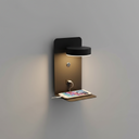 Minimalist Duo Mafsallı Başlıklı USB Şarjlı Duvar Apliği-Aplik-Monolux-Beyaz-NowShopFun