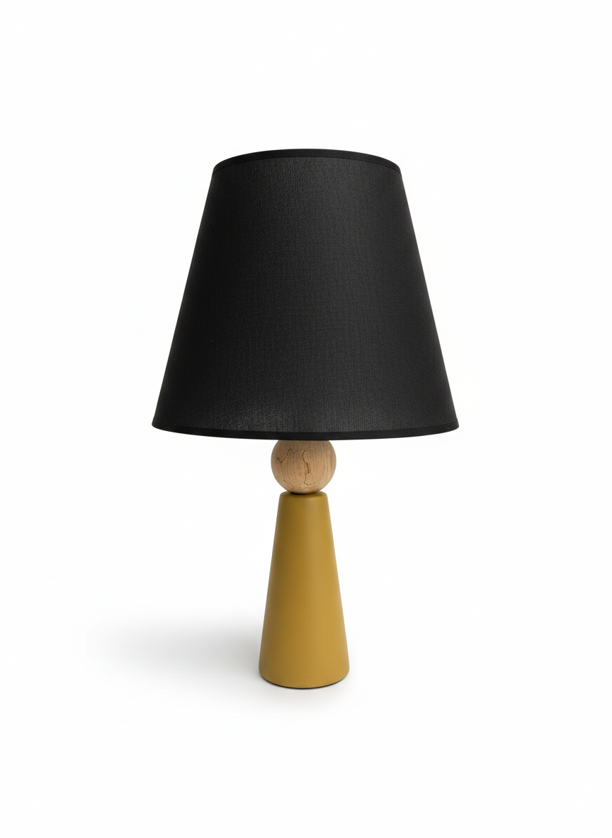 Minoa Masa Lambası-Hardal-MASA LAMBASI-Lumiana-Siyah-NowShopFun