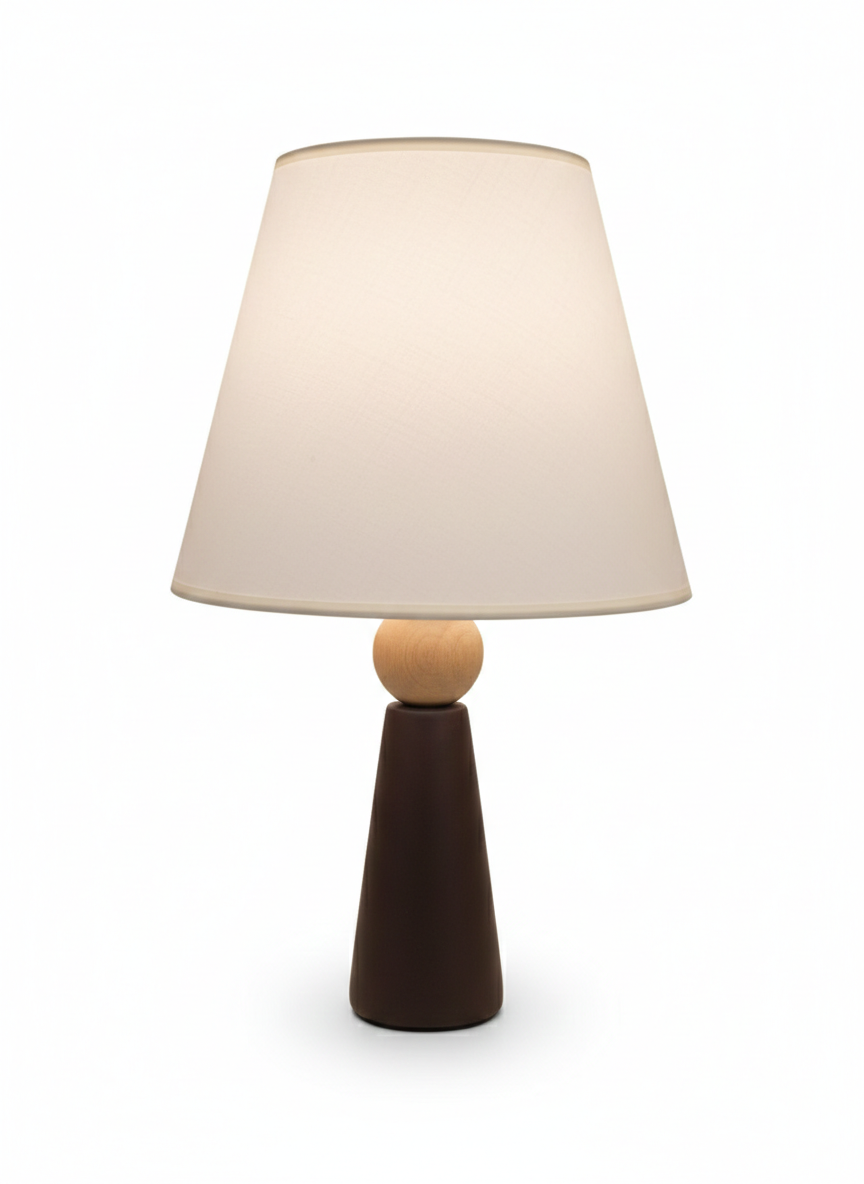Minoa Masa Lambası-Kahverengi-MASA LAMBASI-Lumiana-Beyaz-NowShopFun