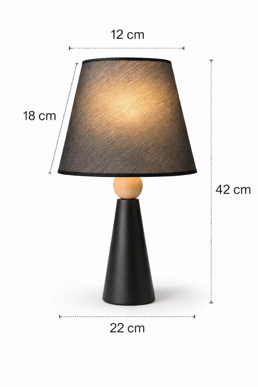 Minoa Masa Lambası-Siyah-MASA LAMBASI-Lumiana-Beyaz-NowShopFun