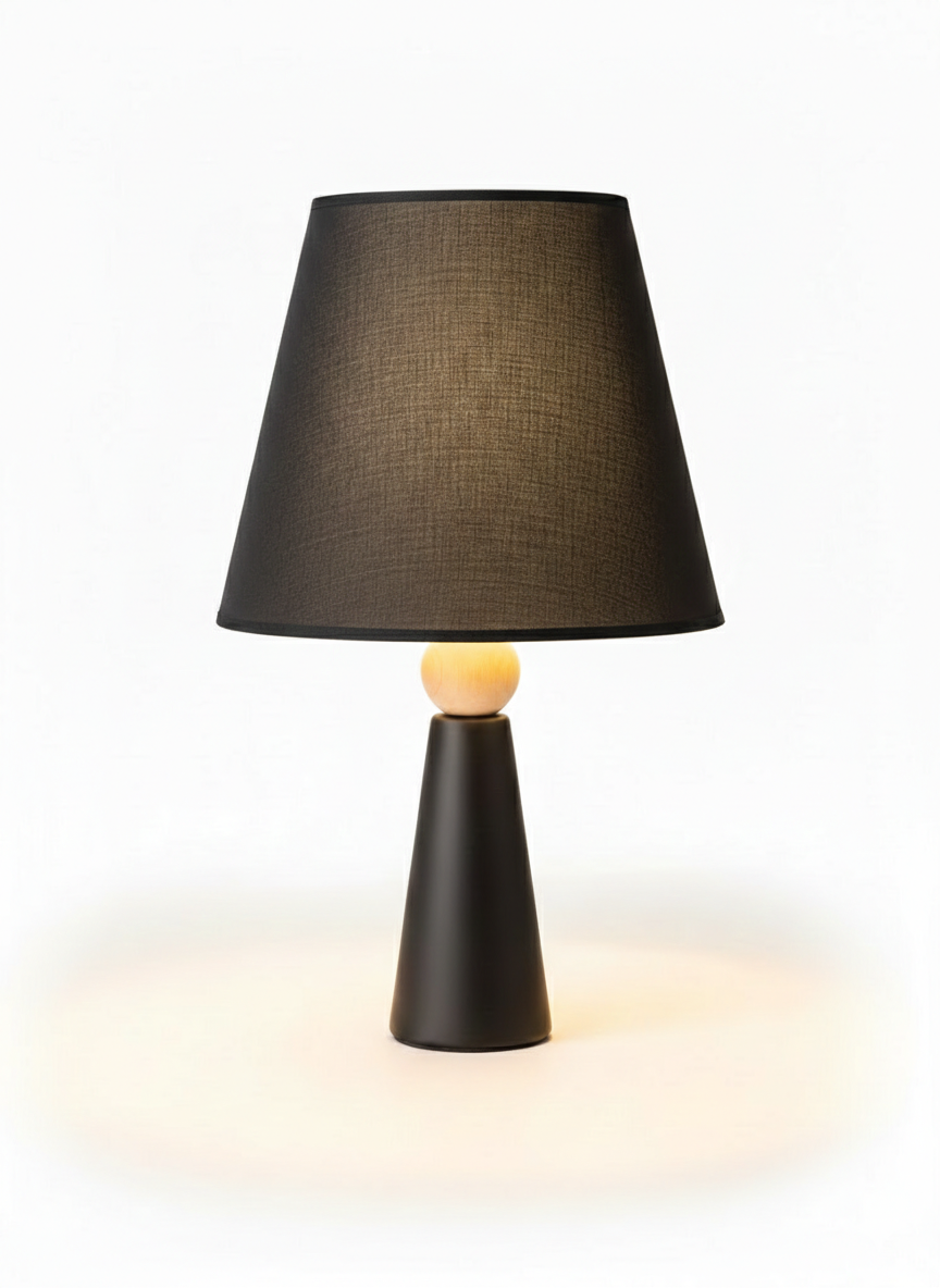 Minoa Masa Lambası-Siyah-MASA LAMBASI-Lumiana-Beyaz-NowShopFun