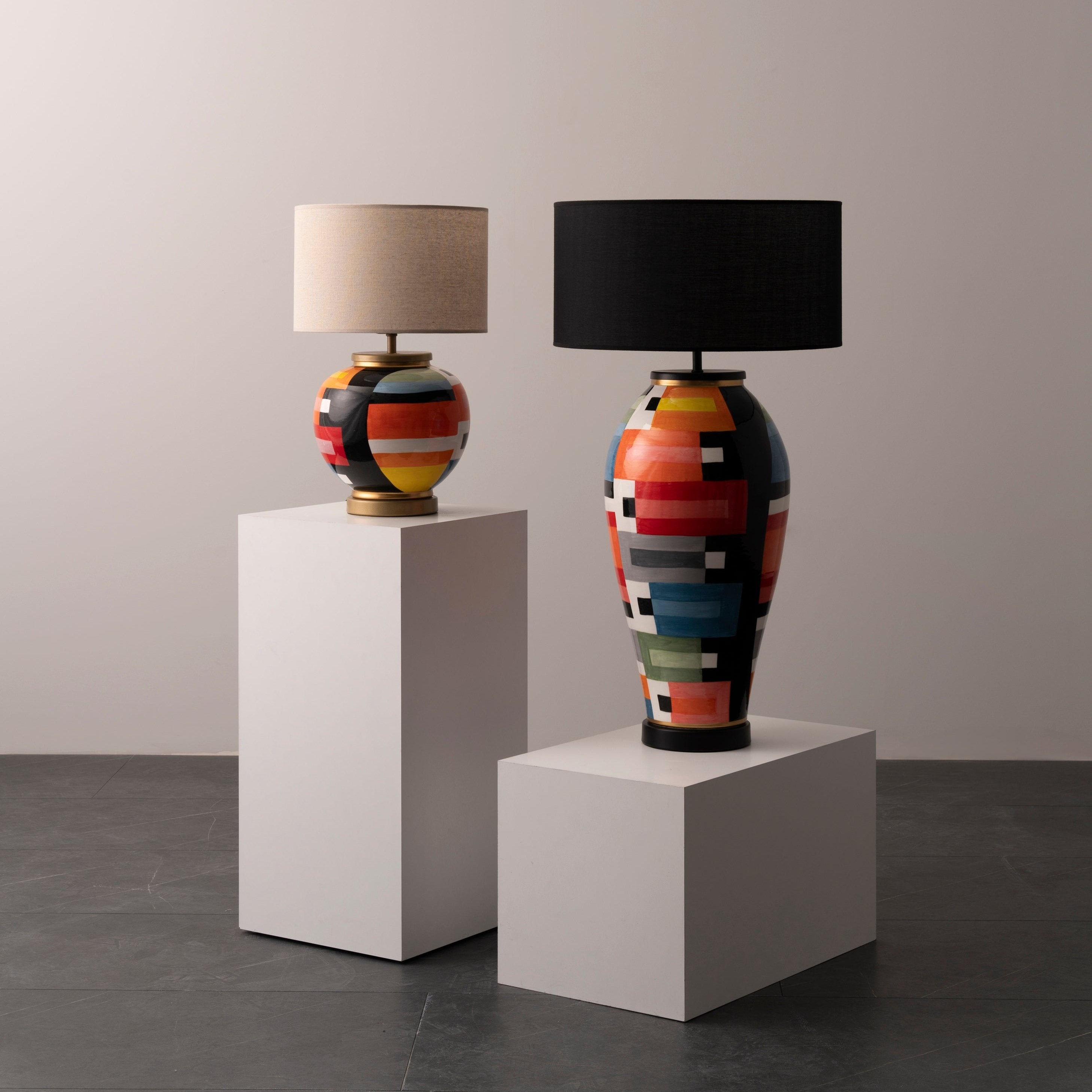 Miro El Yapımı Seramik Abajur-Abajur-Pinot Interior-NowShopFun