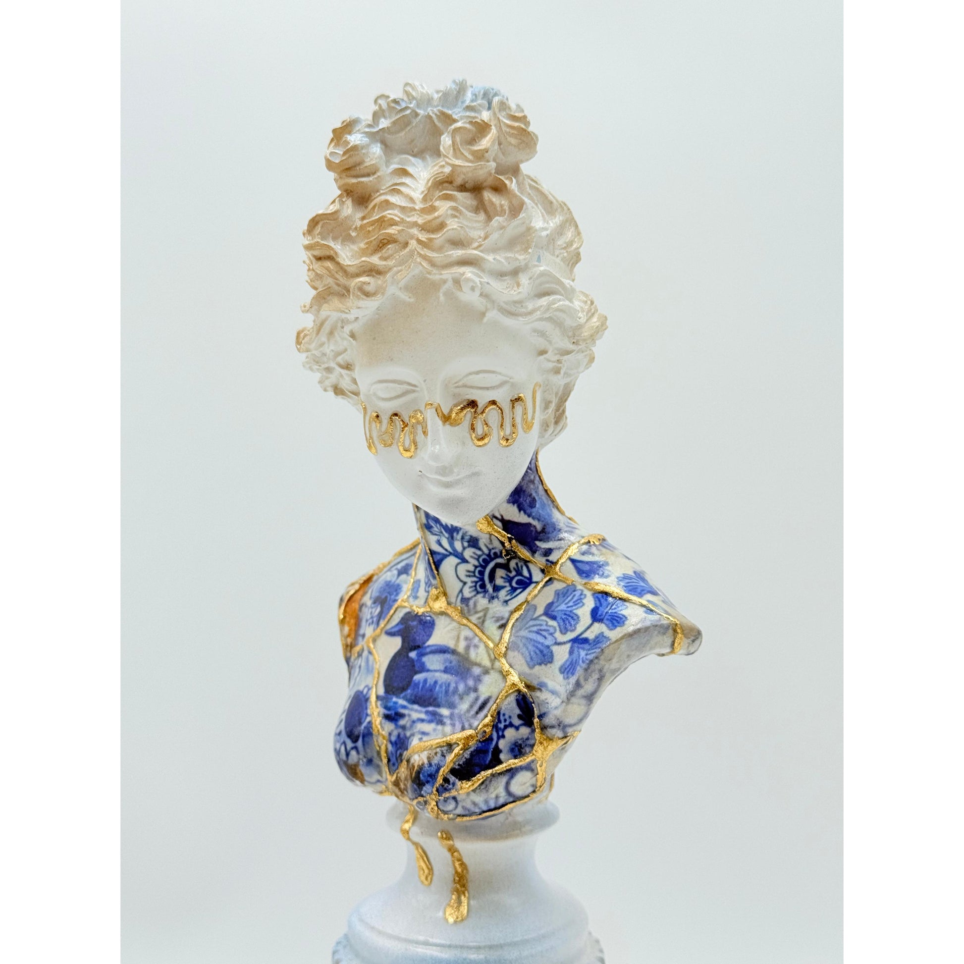 Mixed Media Art Kintsugi Venüs Heykeli