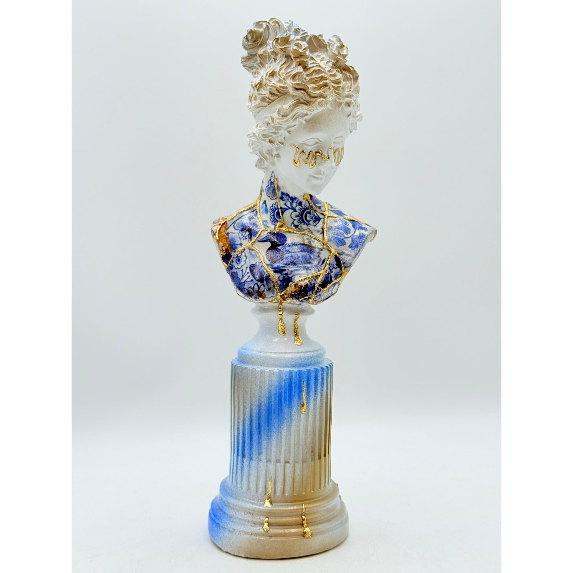 Mixed Media Art Kintsugi Venüs Heykeli