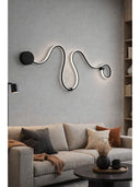 Aura Wave 120 Cm Dalga Form Led Metal Aplik