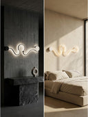 Aura Wave — 120 cm Dalga Form LED Metal Aplik