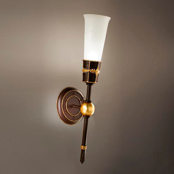 Fiaccole 1l Apli̇K Kahverengi̇ V0007 Ø24x61cm E27 1x100w