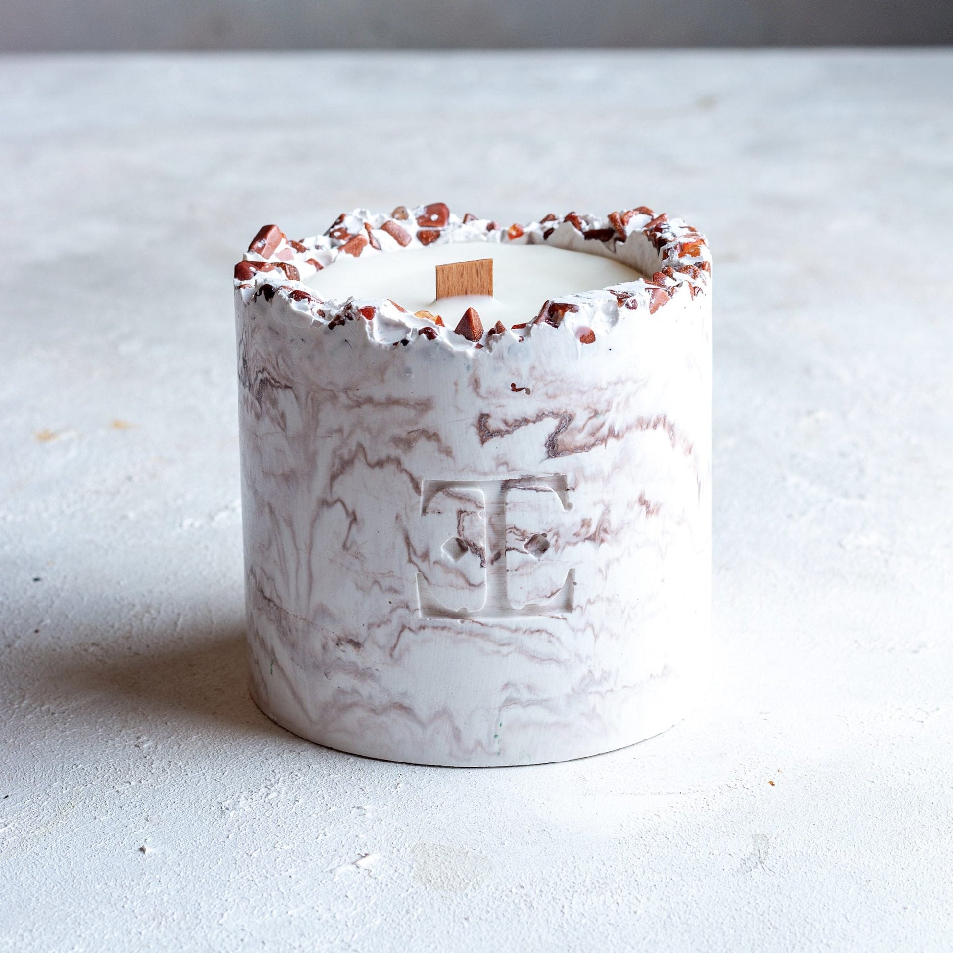 Mocha Dreams Taşlı - Büyük Mum (300 G)