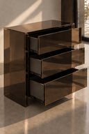 Modern Minimalist Şifonyer Konsol-Şifonyer-Yapı Cam-bronz-NowShopFun