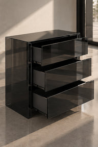 Modern Minimalist Şifonyer Konsol-Şifonyer-Yapı Cam-bronz-NowShopFun