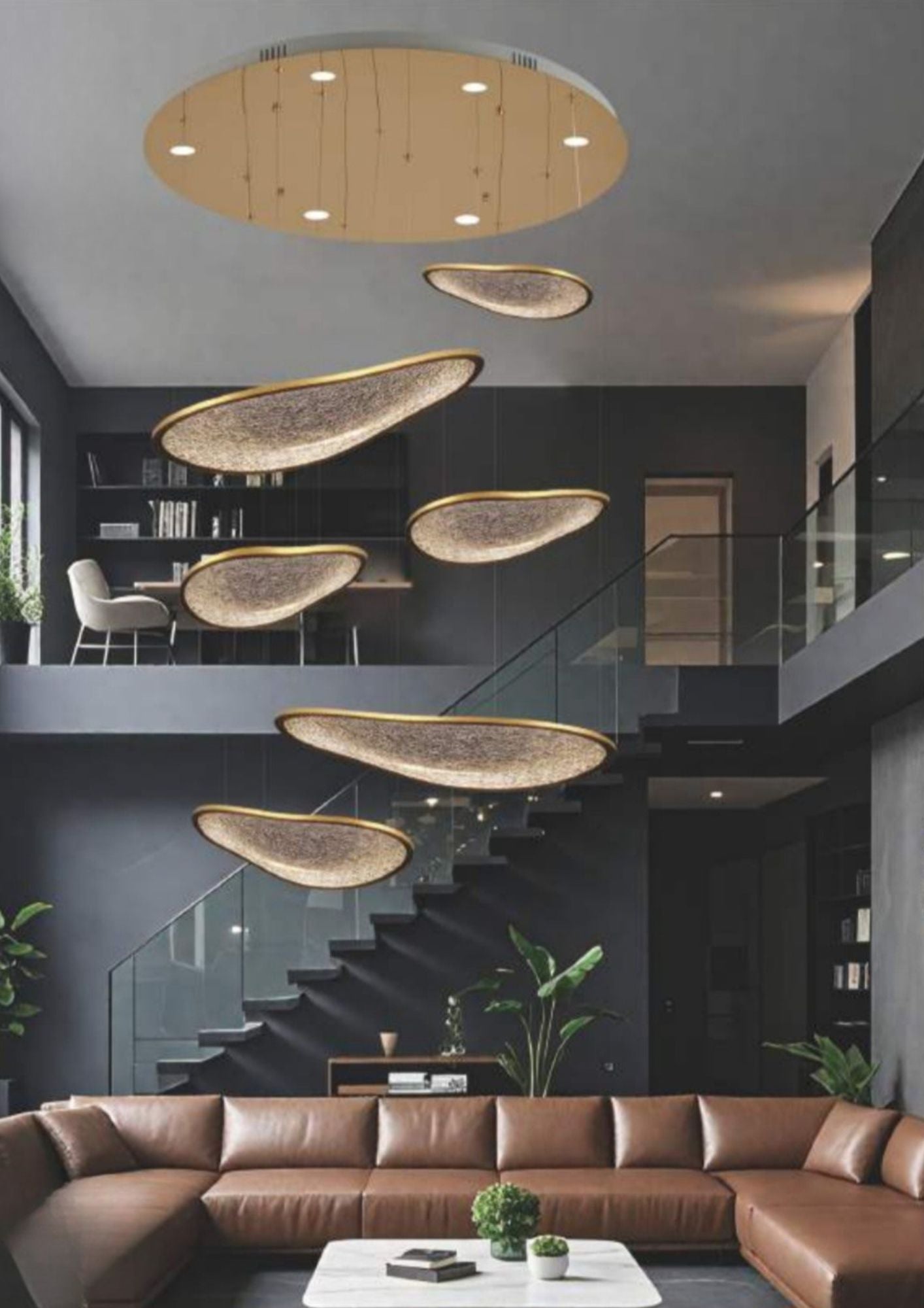 Modern Tasarım Akrilikli Led Sarkıt-Sarkıt Aydınlatma-Life Aydınlatma-NowShopFun