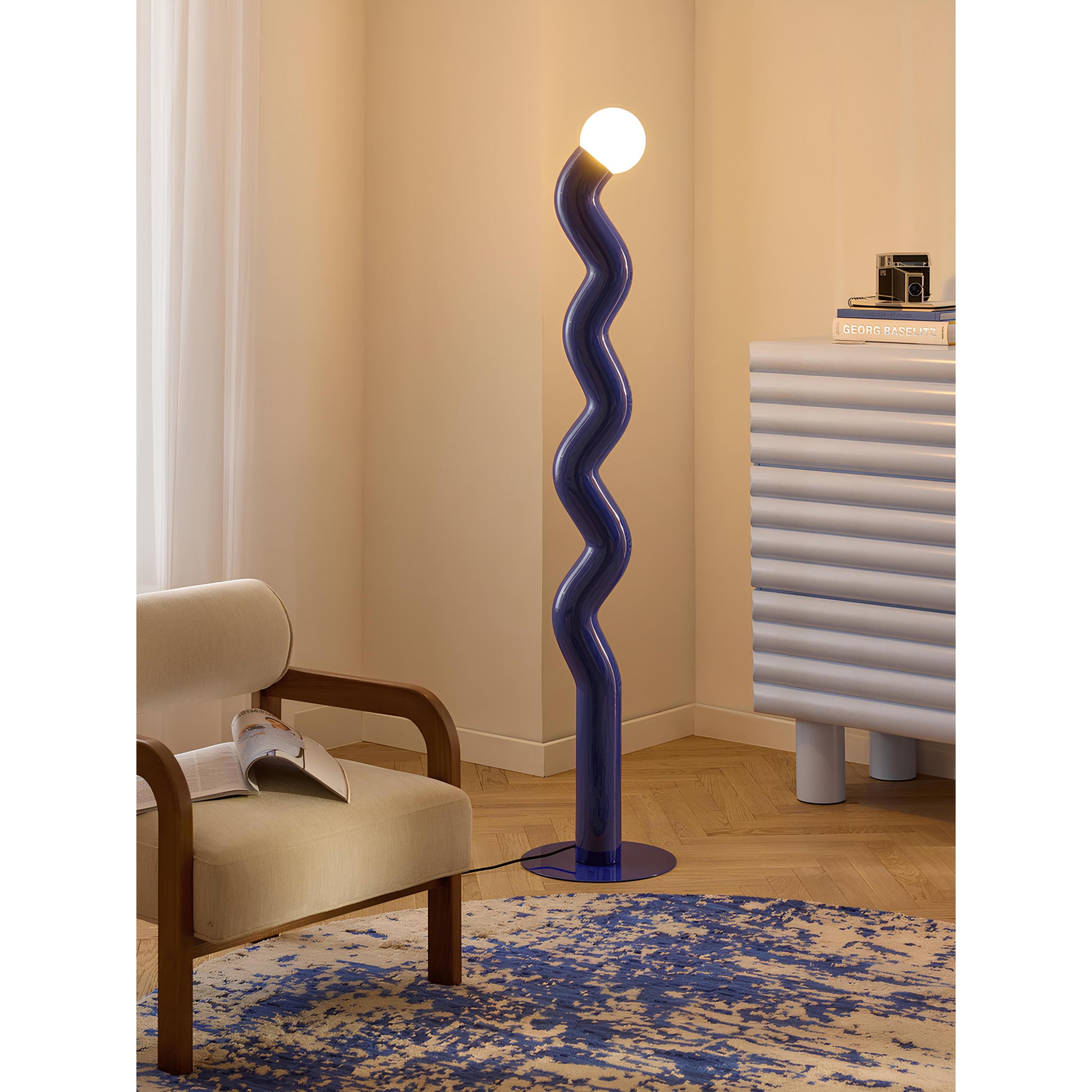 Modern Tasarım Renkli Pipet Lambader