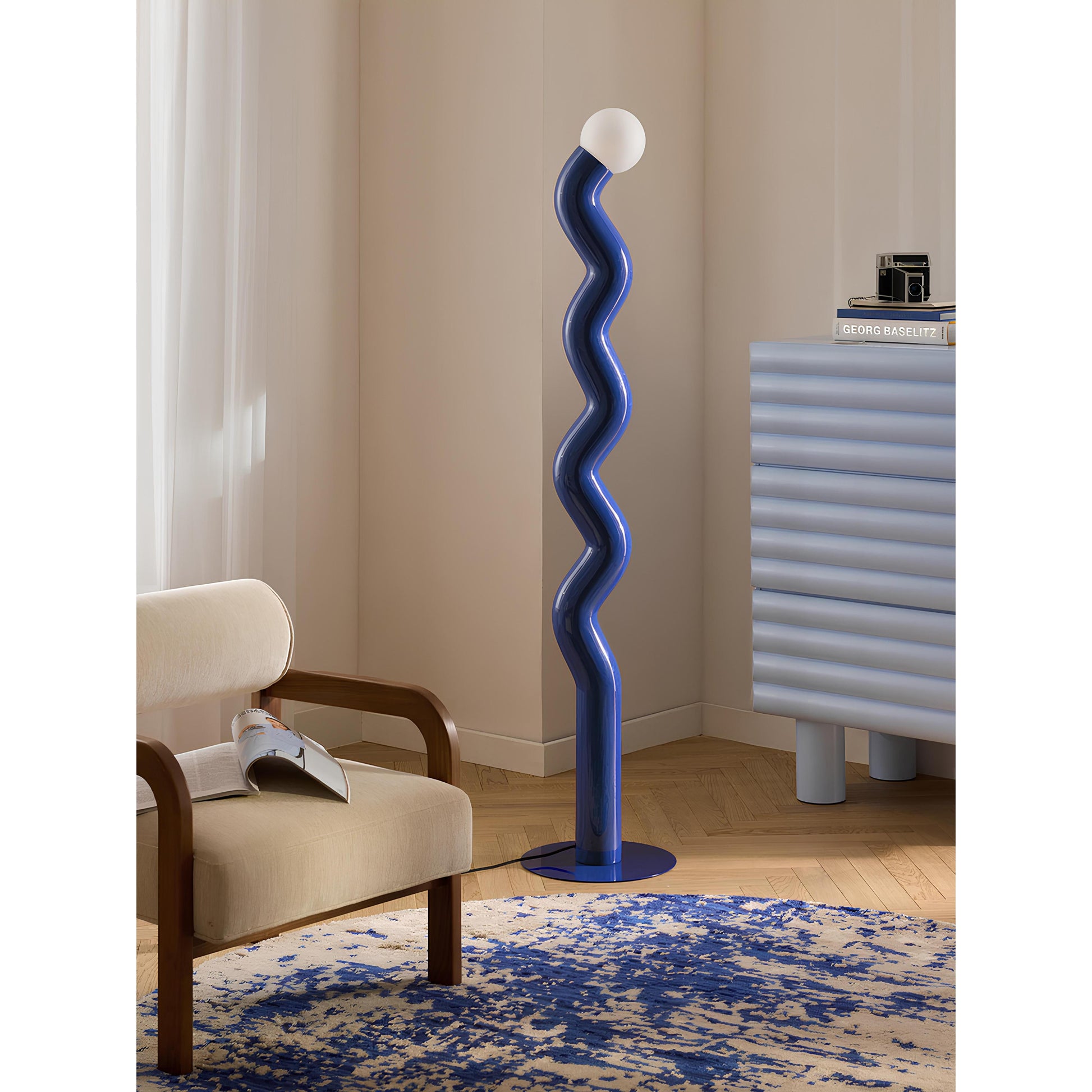 Modern Tasarım Renkli Pipet Lambader