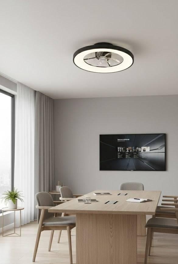 Modern Tavan Fanı Sabit Led Aydınlatma 50 Cm