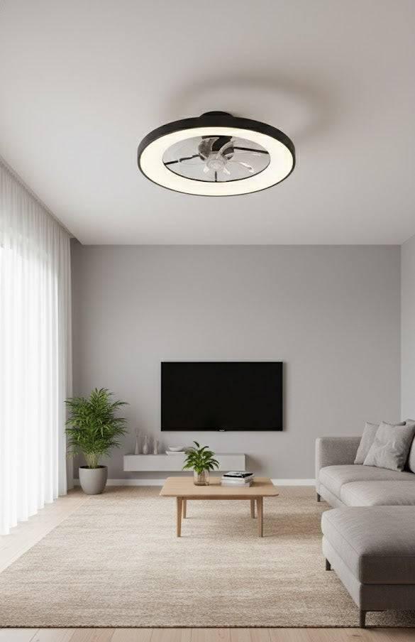 Modern Tavan Fanı Sabit Led Aydınlatma 50 Cm