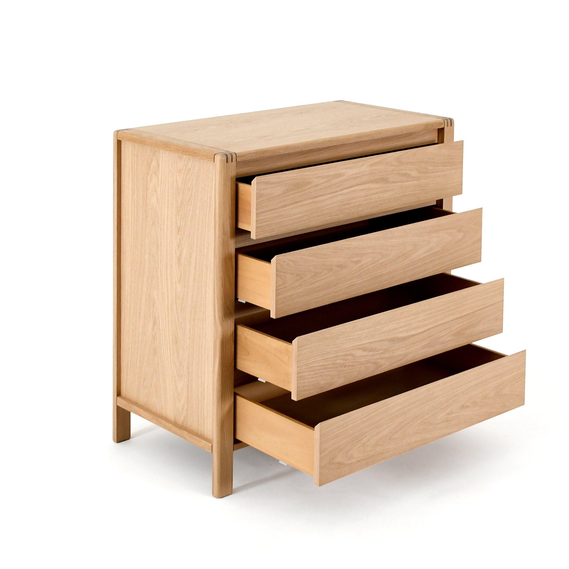 Modesto 4 Çekmeceli Şifonyer | Natürel Meşe