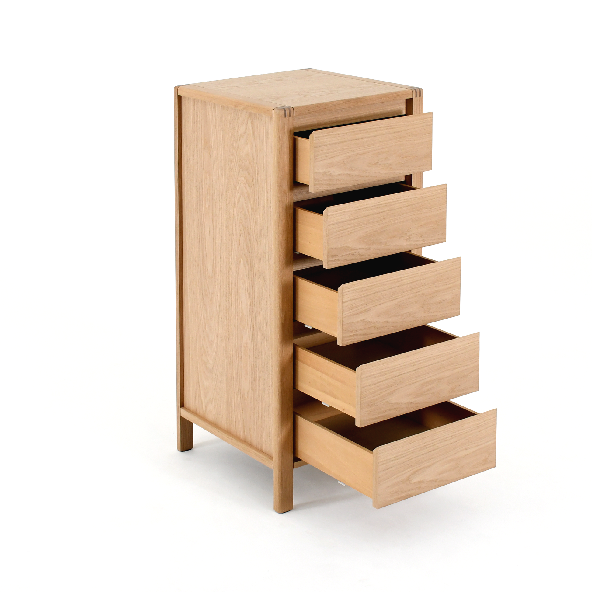 Modesto 5 Çekmeceli Şifonyer | Natürel Meşe