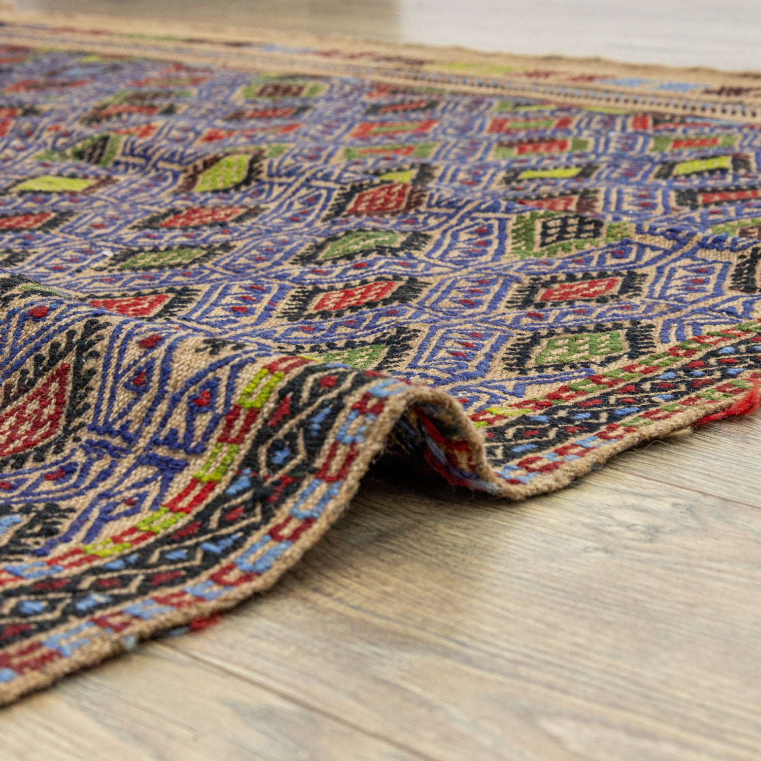Mogan Renkli Yün Cicim Kilim 156x240 cm