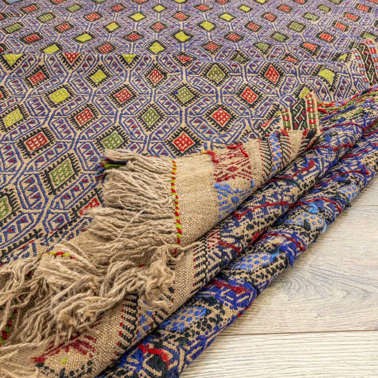 Mogan Renkli Yün Cicim Kilim 156x240 cm