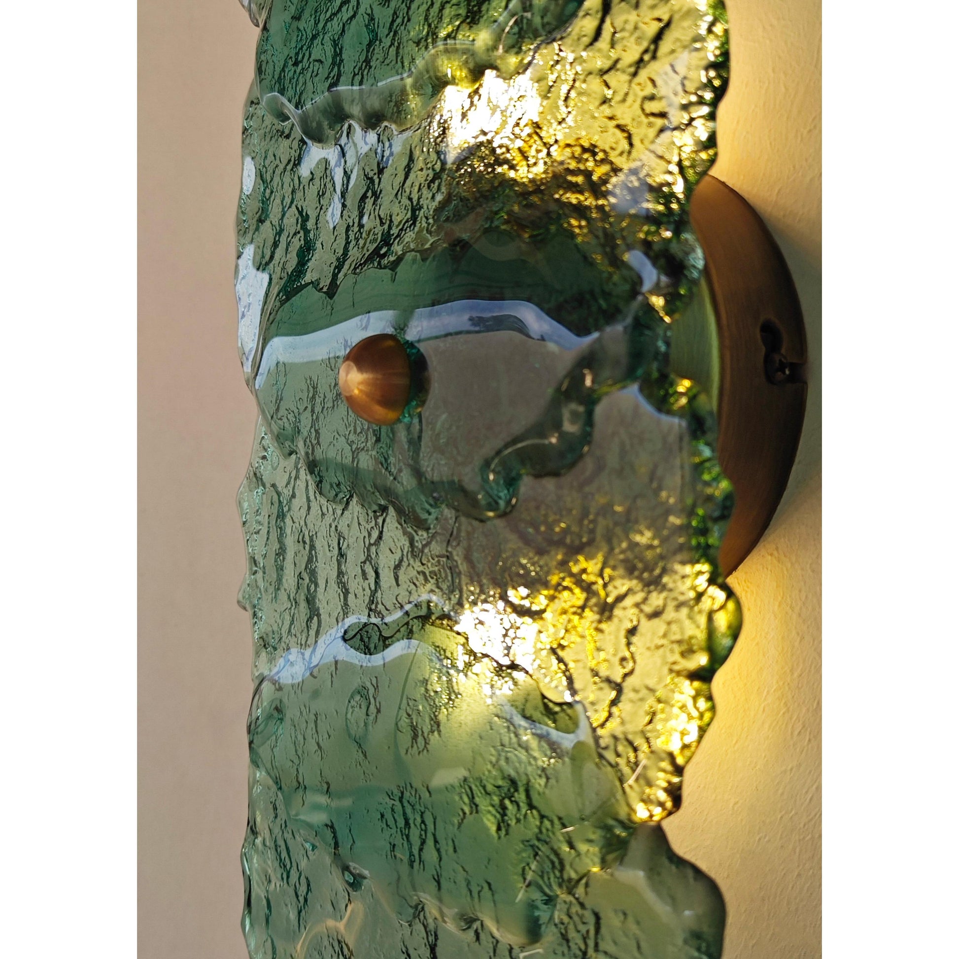 Momento El Yapımı Cam Aplik - Yeşil-Aplik-Fractaline-NowShopFun