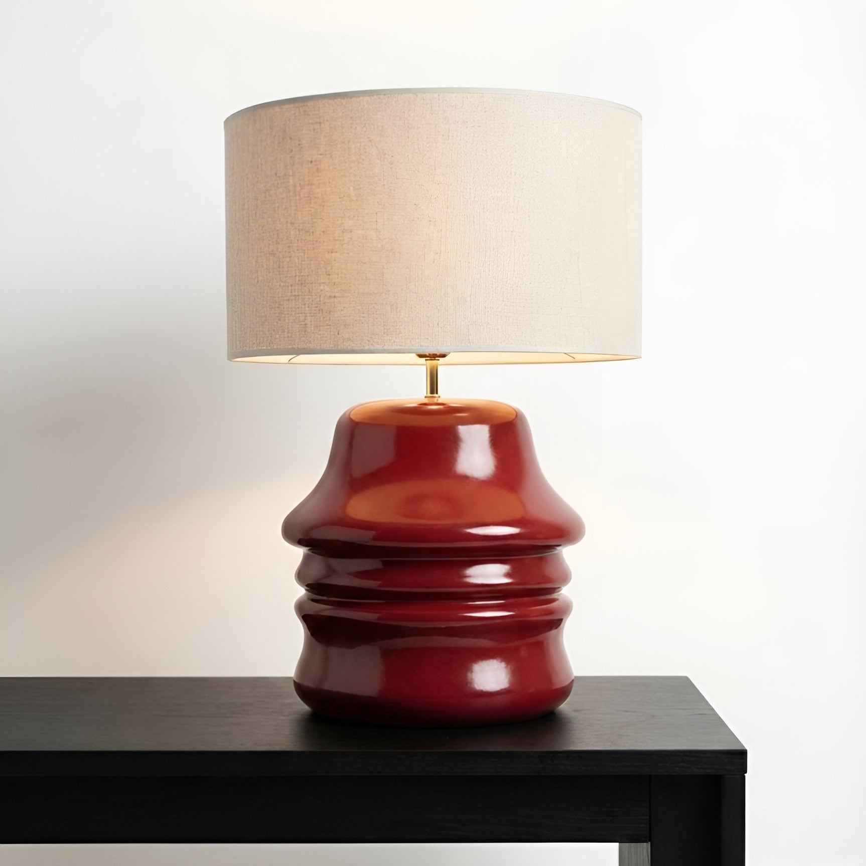 Mona Ahşap Abajur Bordo-Abajur-Pinot Interior-NowShopFun